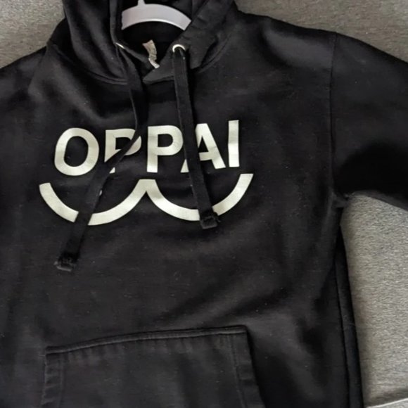 Black Oppai Hoodie - small/Medium - Picture 1 of 2